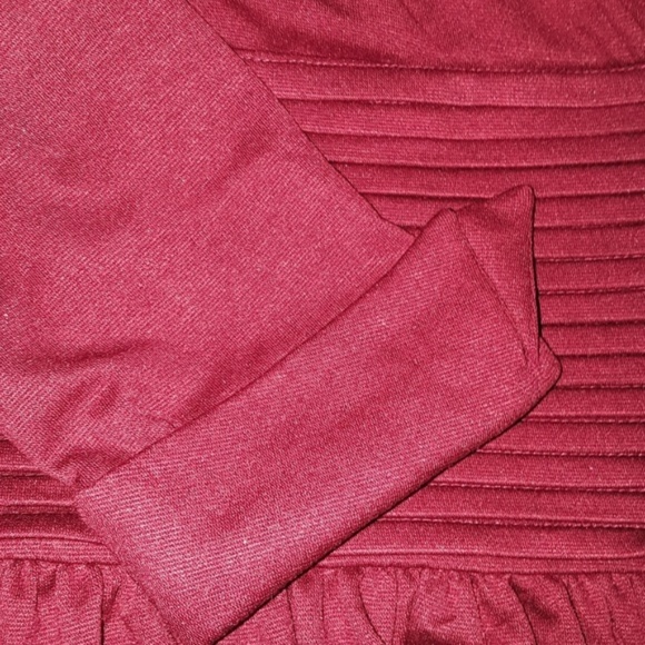 PinUp Red Vintage Style Collared Rockabilly Dress - Picture 8 of 8